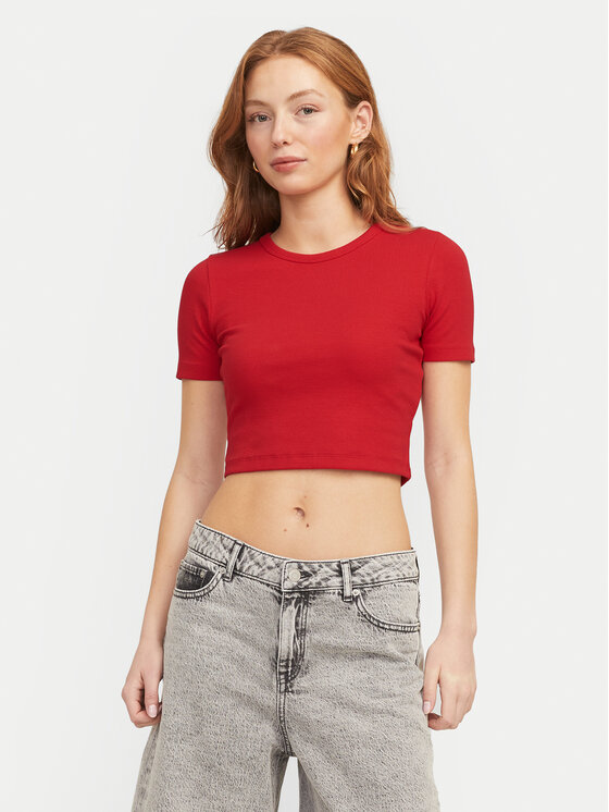 JJXX JJXX Футболка Florie 12217164 Червоний Slim Fit