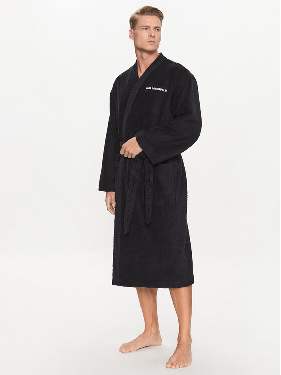 KARL LAGERFELD KARL LAGERFELD Accappatoio Ikonik 230M2185 Nero