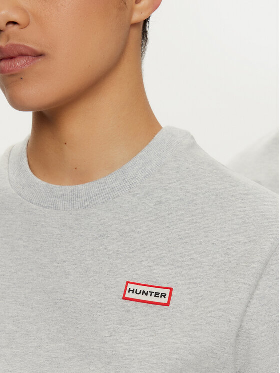 Hunter Hunter Majica HARU0006242 Siva Regular Fit