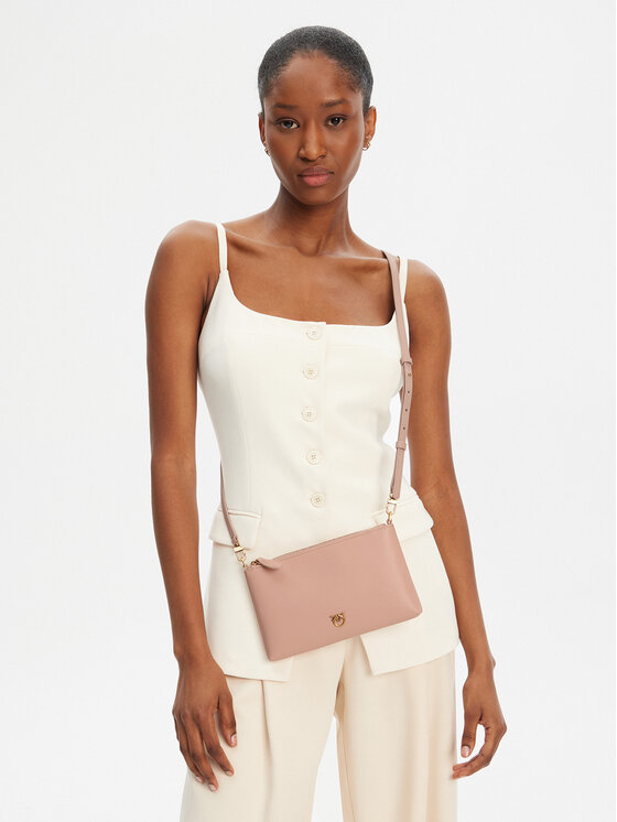 PINKO Kabelka PINKO Flat Horizontal Mini PE 25 PCPL 104277 A0F1 Ružová