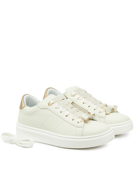 Calvin Klein Jeans Сникърси Calvin Klein Jeans Low Cut Lace-Up Sneaker V4A9-83047-0214 S Бял