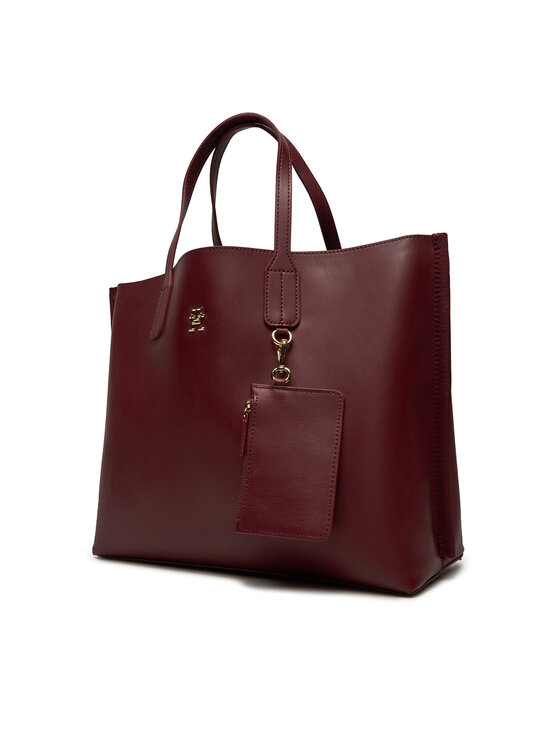 Tommy Hilfiger Ročna torba Tommy Hilfiger AW0AW17335 Bordo rdeča