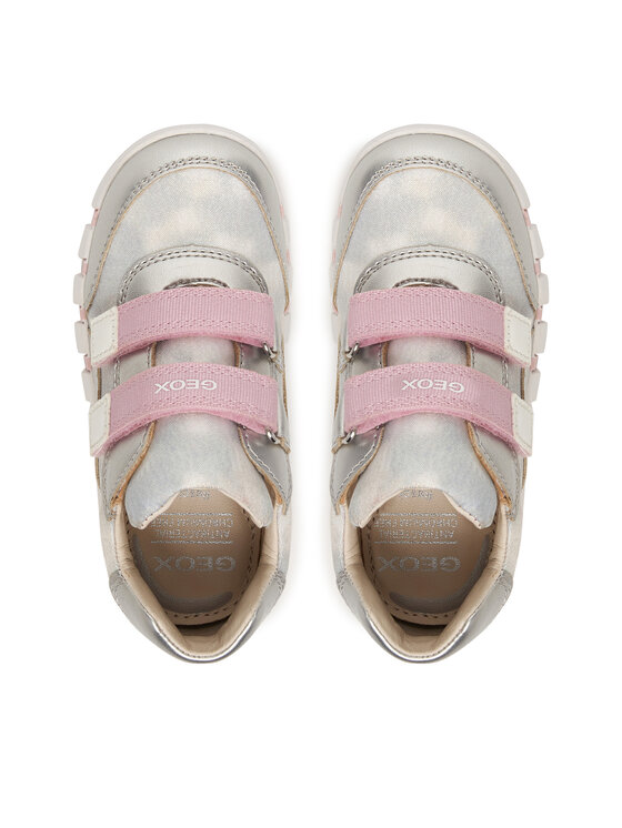 Geox Sneakersy Geox B Iupidoo Girl B3558A 0AS54 C0566 Srebrny