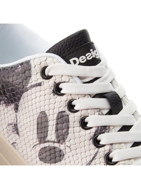 Desigual Снікерcи Desigual Star Mickey 18WSKP16 Білий