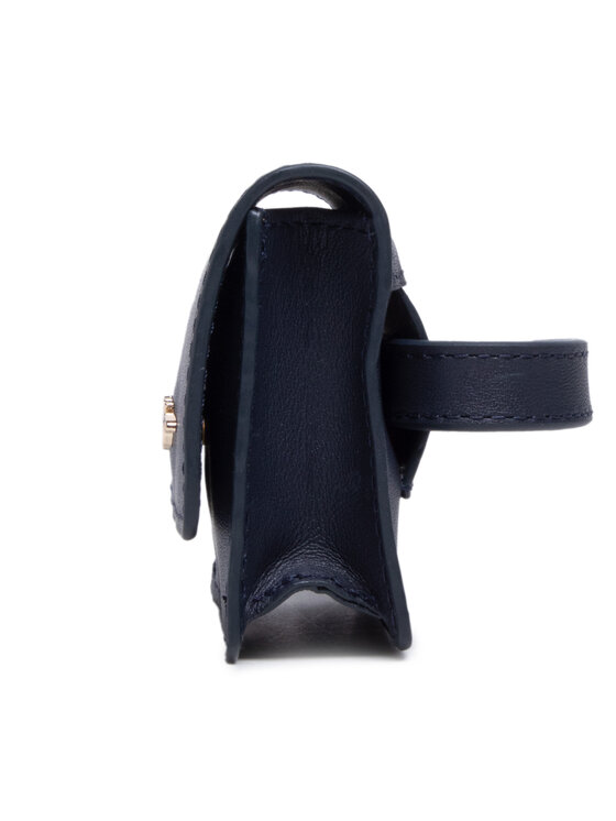 Tommy Hilfiger Borsetă Tommy Hilfiger Signature Belt Bag AW0AW11691 Bleumarin