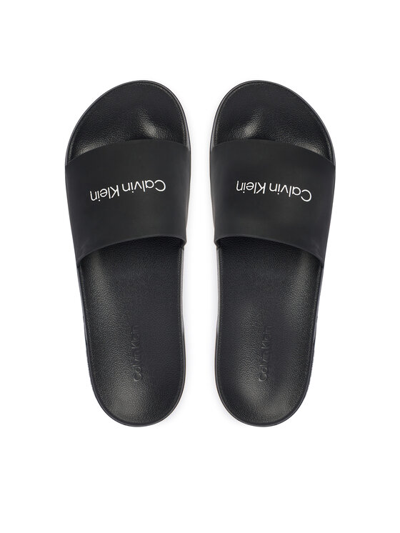 Calvin Klein Šľapky Calvin Klein Ess Slide Monobrand Cv HM0HM02107 Čierna