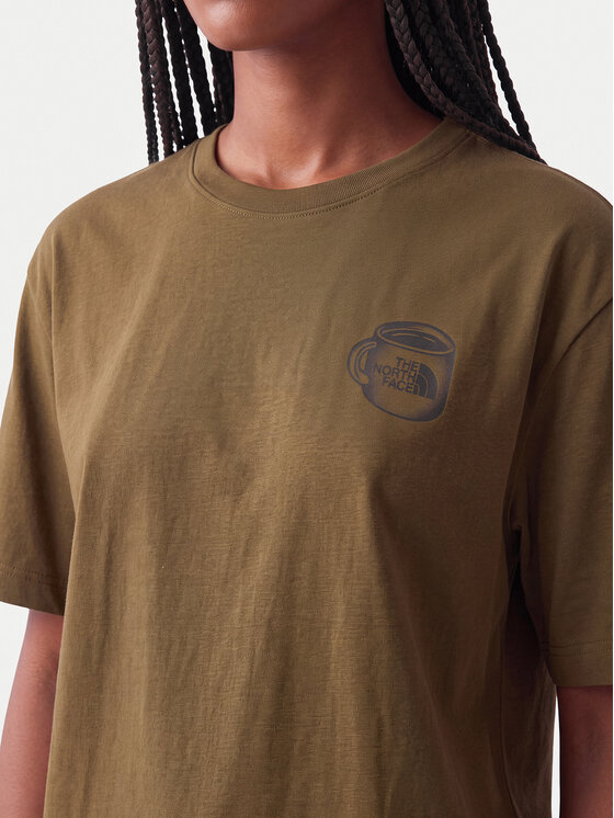 The North Face The North Face Camiseta Basecamp Barista Rlx Ss NF0A8JAA Marrón Relaxed Fit