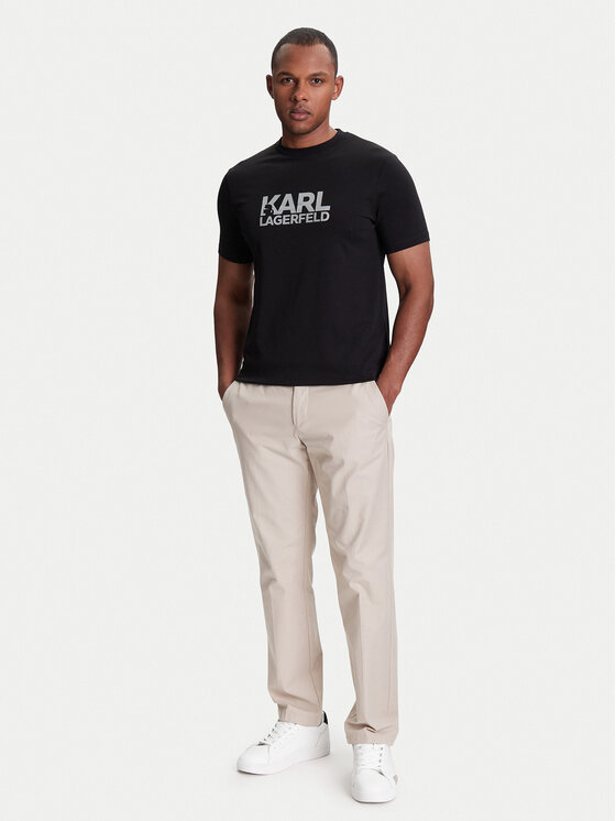 KARL LAGERFELD KARL LAGERFELD T-shirt 755087 553235 Crna Regular Fit