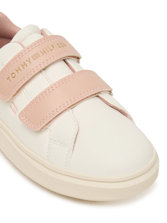 Tommy Hilfiger Sneakers Tommy Hilfiger Low Cut Velcro Sneaker T1A9-35063-1355 S Crema