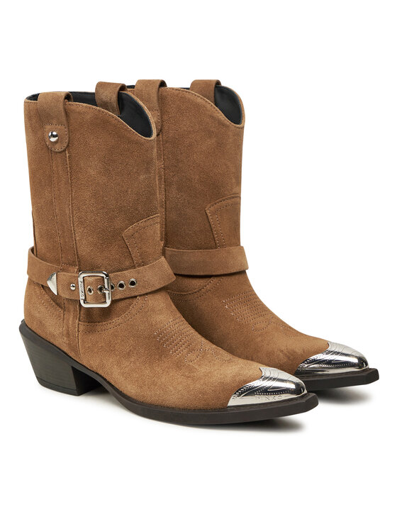 PINKO Kaubojiški batai PINKO Tex 08 SD0197P002 Ruda