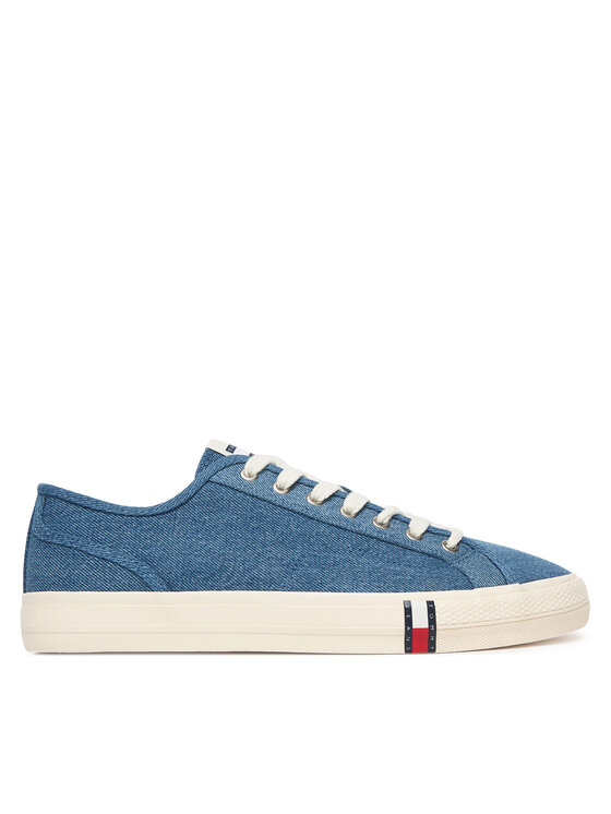 Tommy Jeans Teniși Tommy Jeans Archive Y2K Lace Up Denim EM0EM01751 Albastru