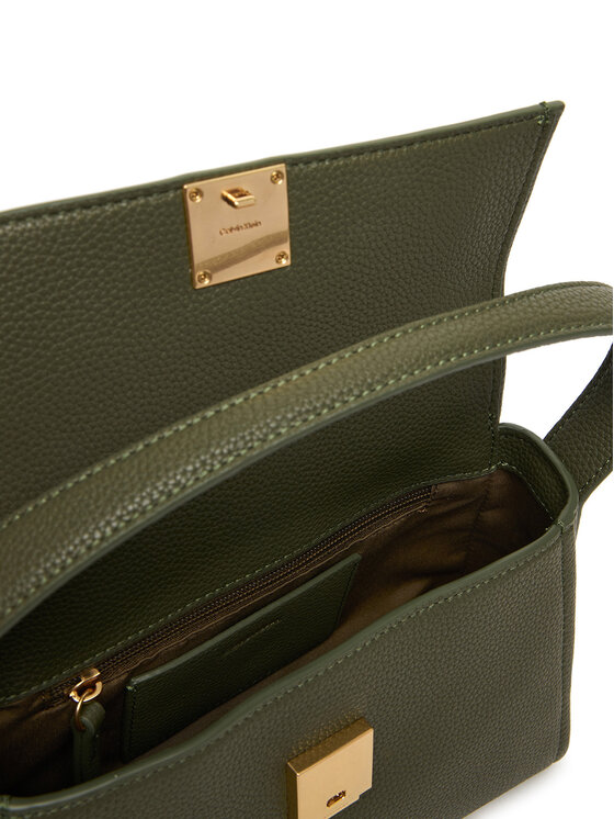 Calvin Klein Geantă Calvin Klein Emblem Hw Pebble Shoulder Bag 25 LV04F3425G Verde