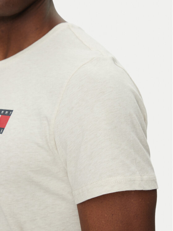 Tommy Jeans Tommy Jeans Camiseta Essential DM0DM20740 Crema Slim Fit