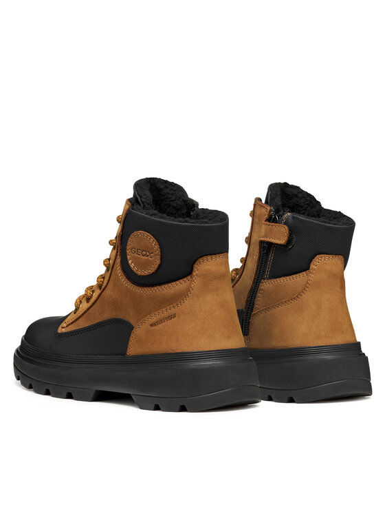 Geox Šnurovacia obuv Geox J Kiddartah Wpf J56MLB 032FU C0275 D Hnedá