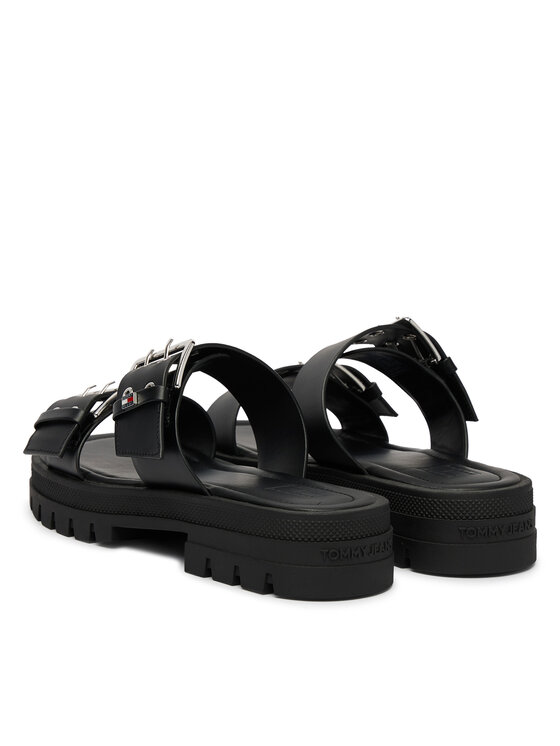 Tommy Jeans Iešļūcenes Tommy Jeans Tjw Buckle Straps Sandal EN0EN02966 Melns