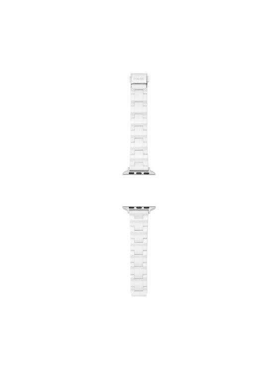 Fossil Wymienny pasek do zegarka Apple Watch Fossil S380005 Srebrny