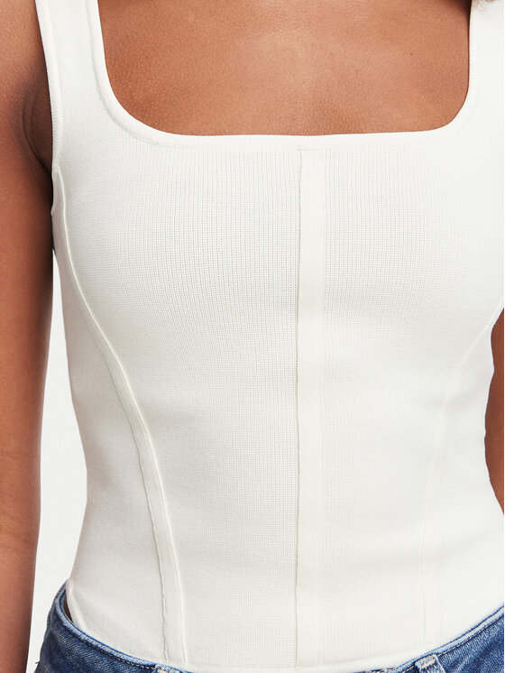 Guess Guess Top W6YZ08 Z0979 Crema Slim Fit