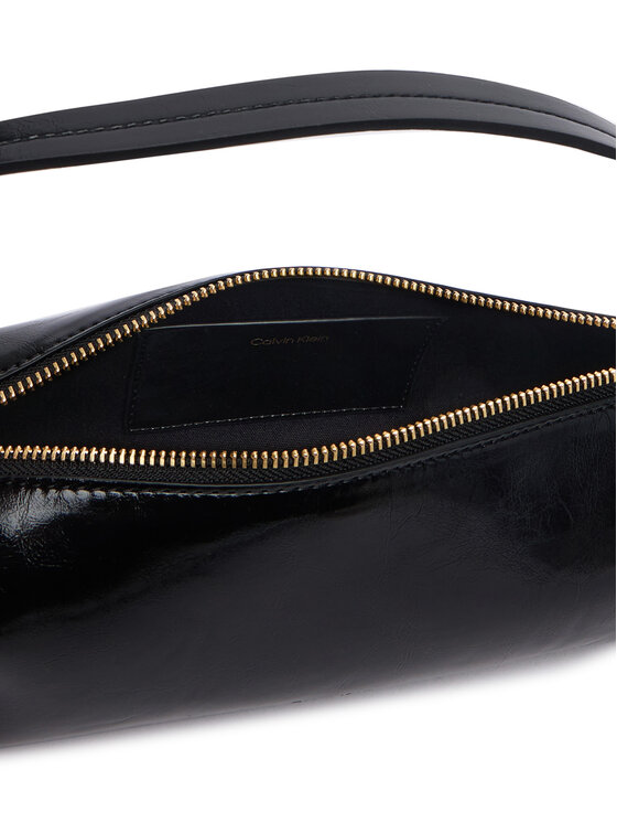Calvin Klein Τσάντα Calvin Klein Foil Logo Glossy LV04F3738G Μαύρο