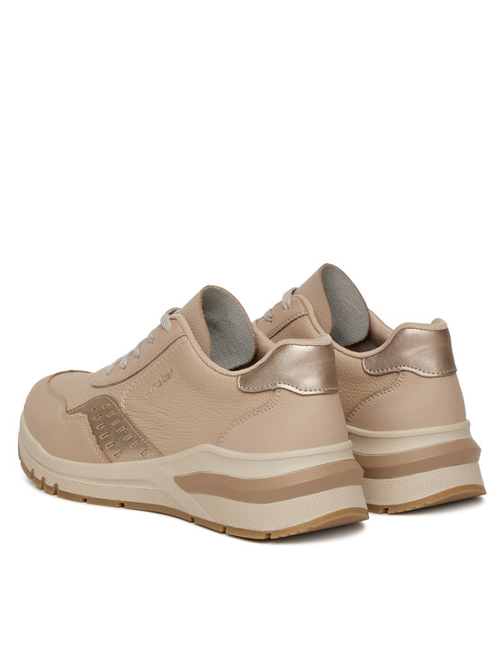 Rieker Sneakersy Rieker M6607-60 Béžová