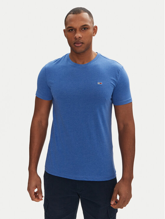 Tommy Jeans Tommy Jeans T-Shirt Jaspe DM0DM20363 Μπλε Slim Fit