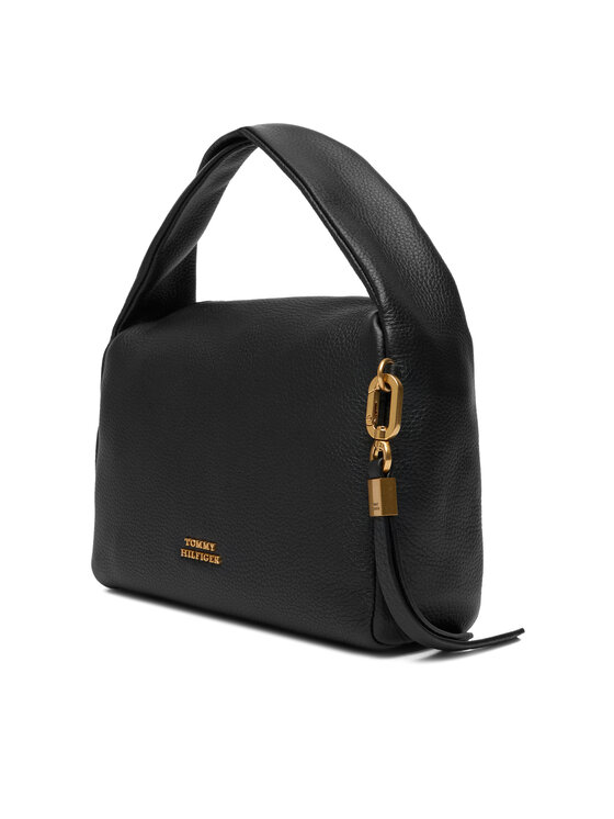 Tommy Hilfiger Geantă Tommy Hilfiger City Leather Mini Bag AW0AW18150 Negru