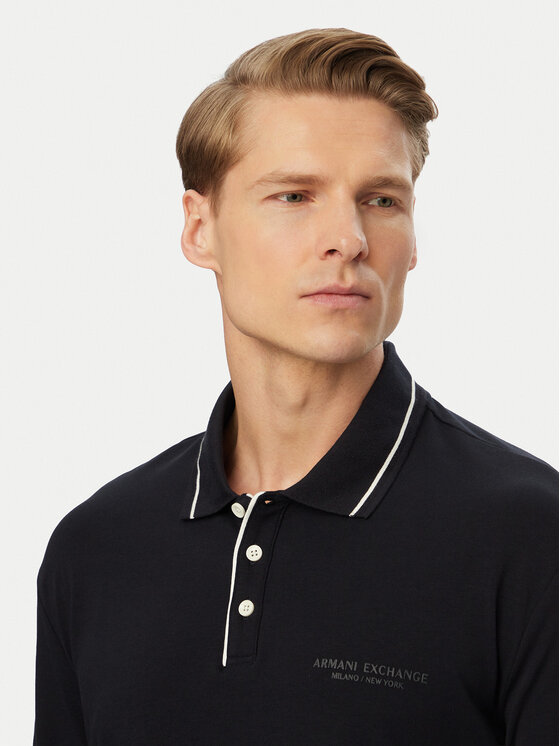Armani Exchange Armani Exchange Поло XM001557 AF10363 UB101 Cиній Regular Fit