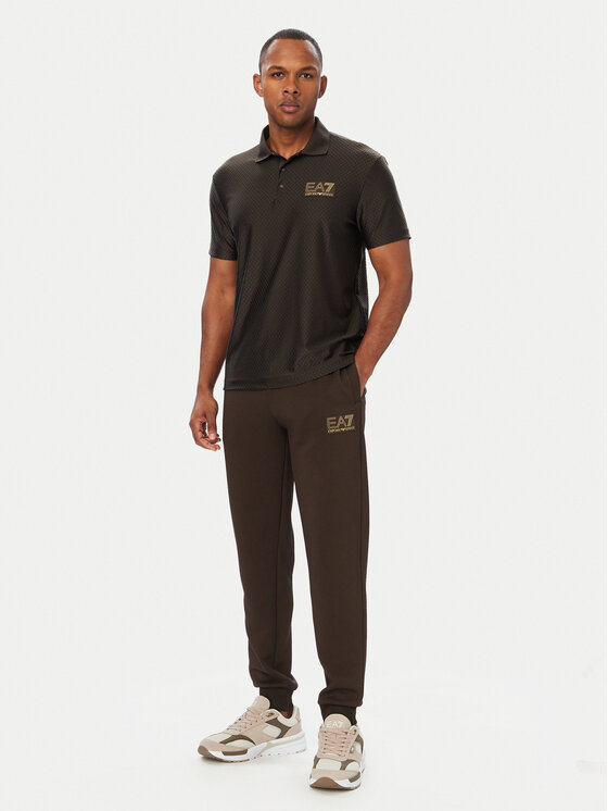 EA7 Emporio Armani EA7 Emporio Armani Polo 7M002256 AF26529 U6027 Marrón oscuro Regular Fit