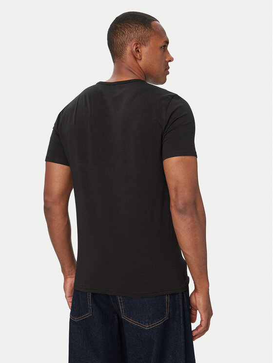 Tommy Hilfiger Tommy Hilfiger Conjunto de camisetas UM0UM03929 Negro Slim Fit