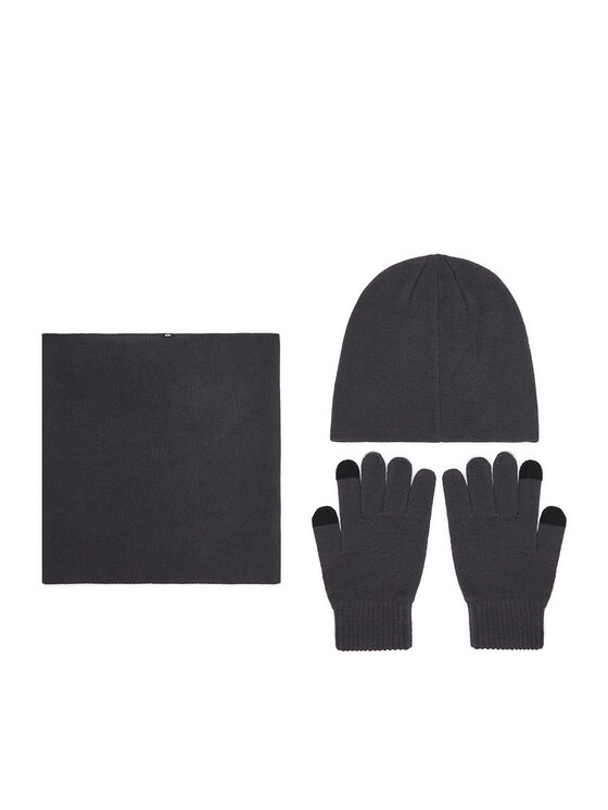 Quiksilver Set Mütze, Loop-Schal und Handschuhe Quiksilver CWBEO-QS-SM346-002-AW26 Dunkelgrau