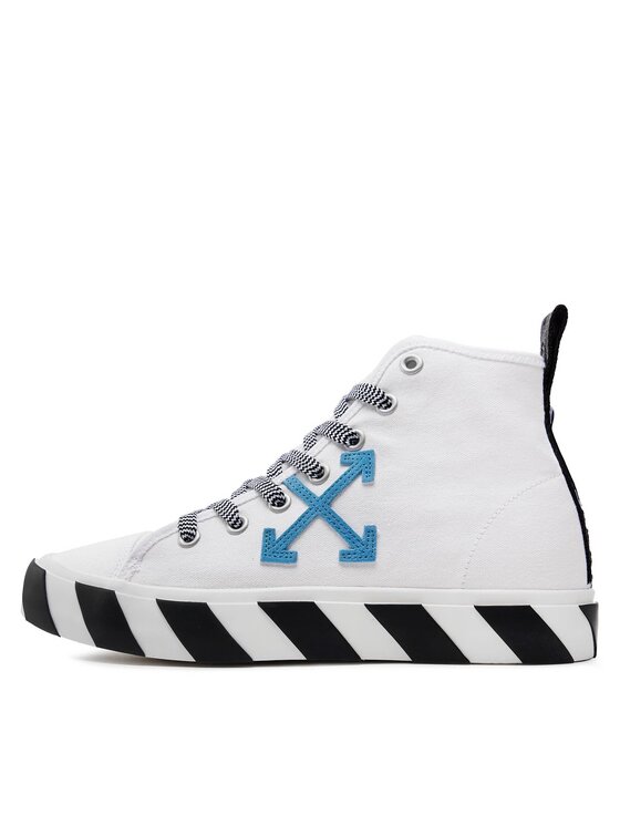 Off-White Superge Off-White Mid Top Vulcanized Canvas OMIA119S22FAB0010145 Bela