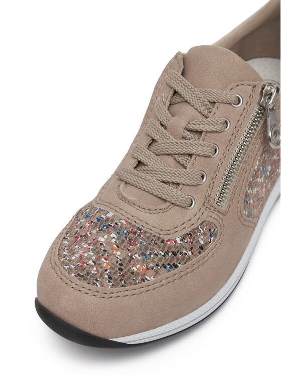 Rieker Sneakersy Rieker N1112-62 Béžová