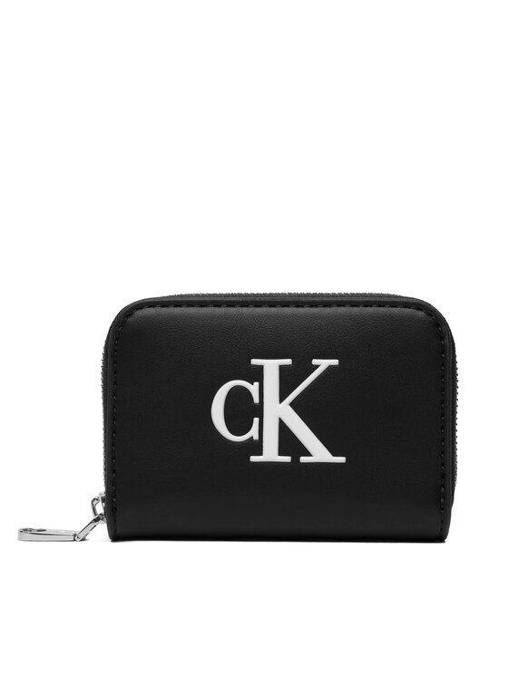 Calvin Klein Piniginė Calvin Klein Bold Ck Medium Zip Around LV04F1154G Juoda