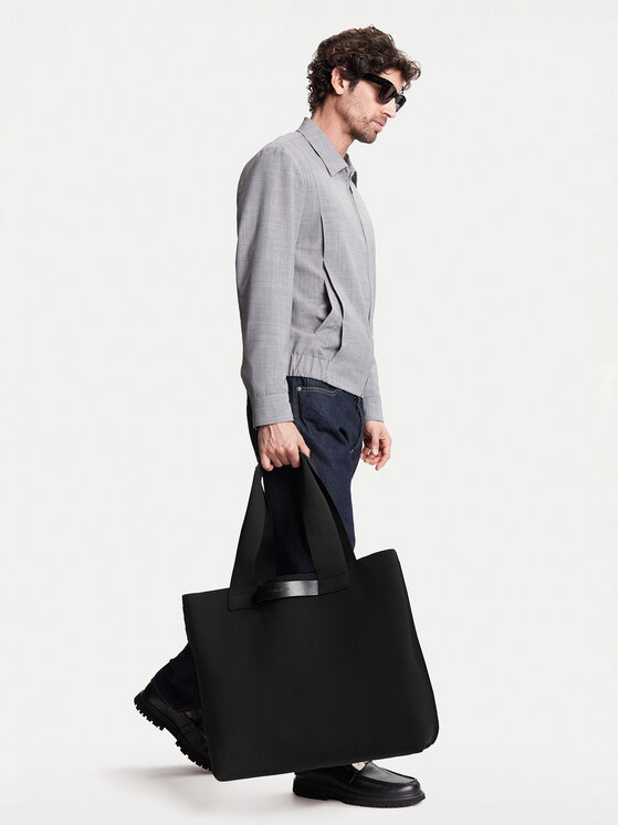 Calvin Klein Torba Calvin Klein Ck Ease E/W Tote Knit K50K512892 Czarny