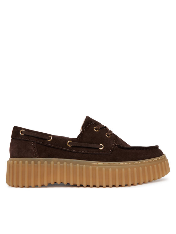 Clarks Туфлі Clarks Torhill Boat 26186647 Коричневий