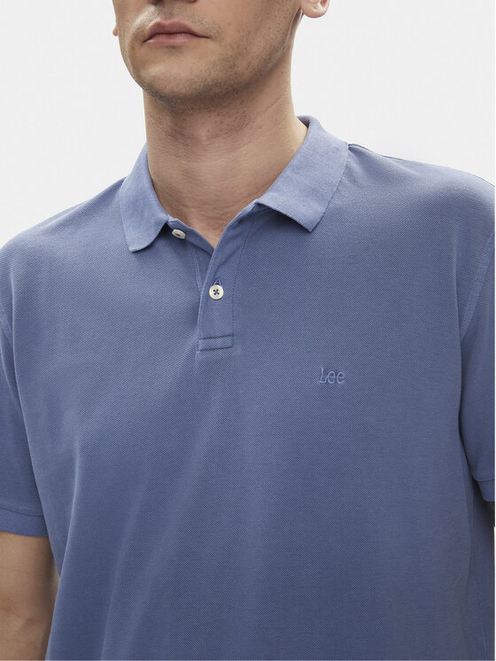 Lee Lee Поло 112349954 Голубий Regular Fit