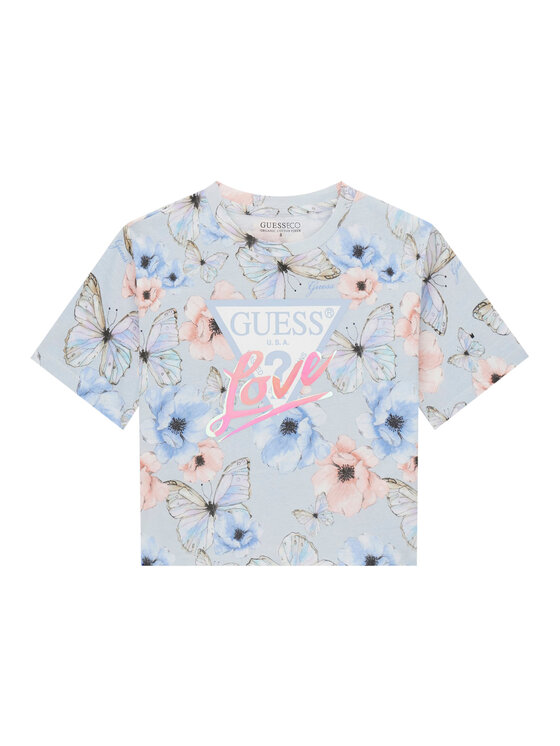 Guess Guess Camiseta J6RI08 K6YW4 Celeste Regular Fit