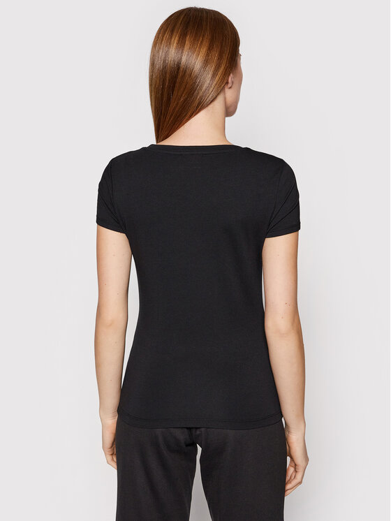 EA7 Emporio Armani EA7 Emporio Armani Футболка 8NTT65 TJDQZ 1200 Чорний Slim Fit