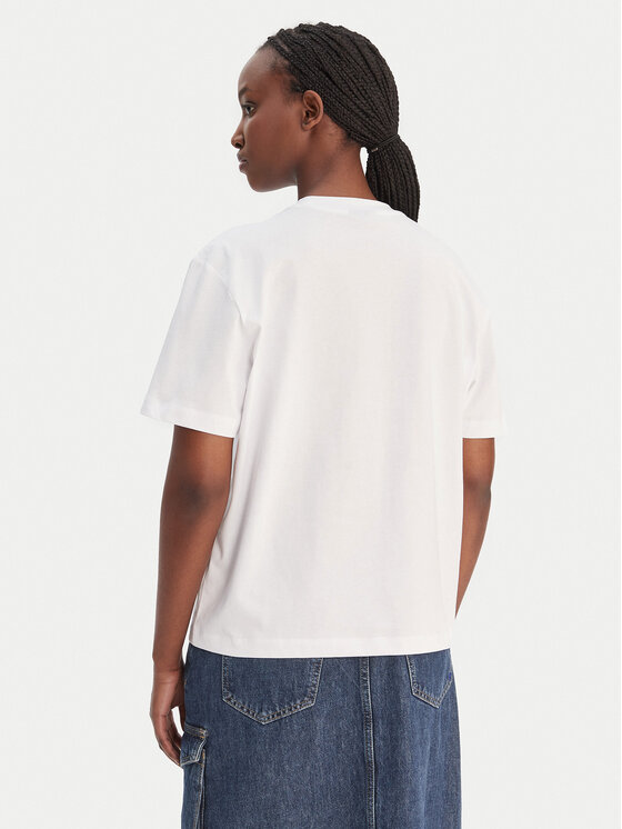 Karl Lagerfeld Jeans Karl Lagerfeld Jeans Camiseta B1W17055 Blanco Relaxed Fit