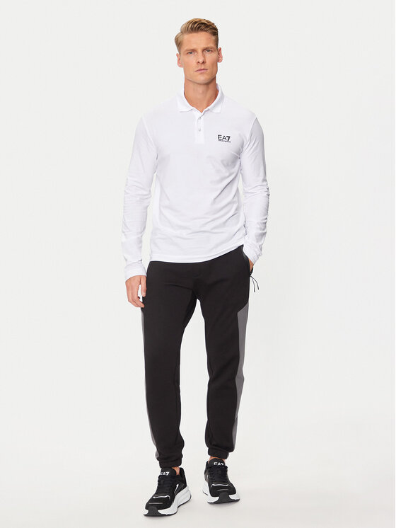 EA7 Emporio Armani EA7 Emporio Armani Поло 8NPF15 PJVQZ 1100 Білий Regular Fit