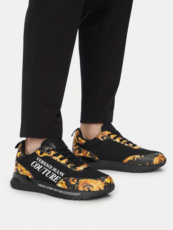 Versace Jeans Couture Snīkeri Versace Jeans Couture 80YA3SA5 Melns