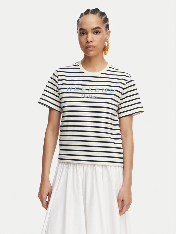 Weekend Max Mara Weekend Max Mara Camiseta Bora 2615971042 Azul marino Regular Fit