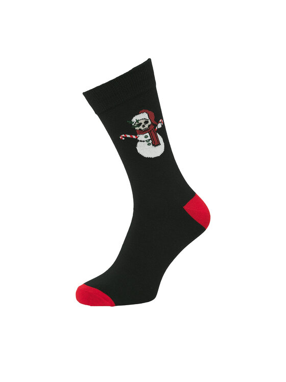 Jack & Jones Jack & Jones Набір боксерські шорти та шкарпетки Snow Skulls Giftbox 12285138 Чорний