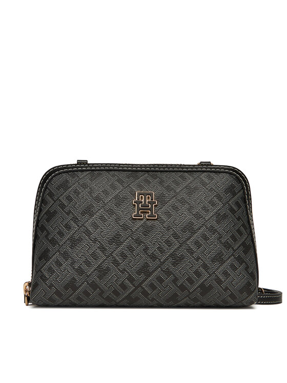 Tommy Hilfiger Kabelka Tommy Hilfiger Th Monoplay Le Mini Crossover AW0AW17712 Čierna