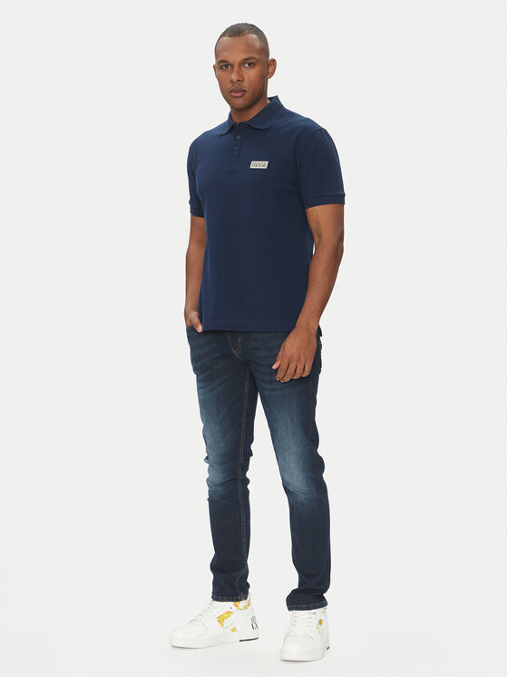 Versace Jeans Couture Versace Jeans Couture Polo marškinėliai 78GAGT08 Tamsiai mėlyna Regular Fit
