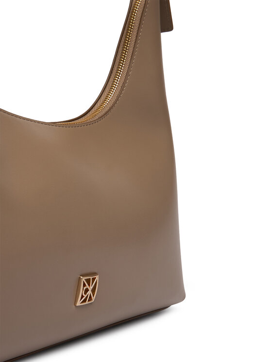 Calvin Klein Borsetta Calvin Klein Emblem Hw Lthr Shoulder Bag LV04F3262G Beige