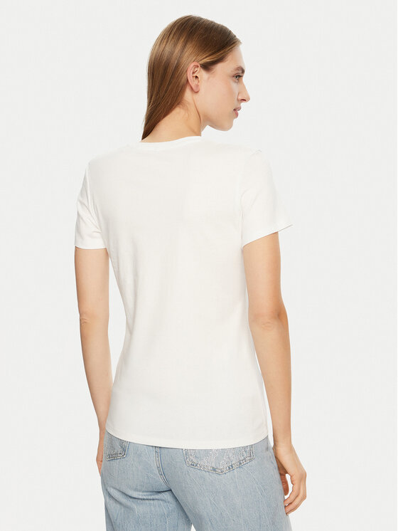 Guess Guess Футболка O5RI01 KBBU1 Білий Slim Fit