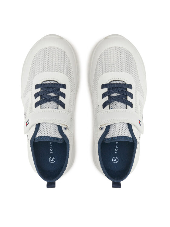 Tommy Hilfiger Αθλητικά Tommy Hilfiger Low Cut Lace-Up/Velcro Sneaker T1B9-33868-1756 S Λευκό