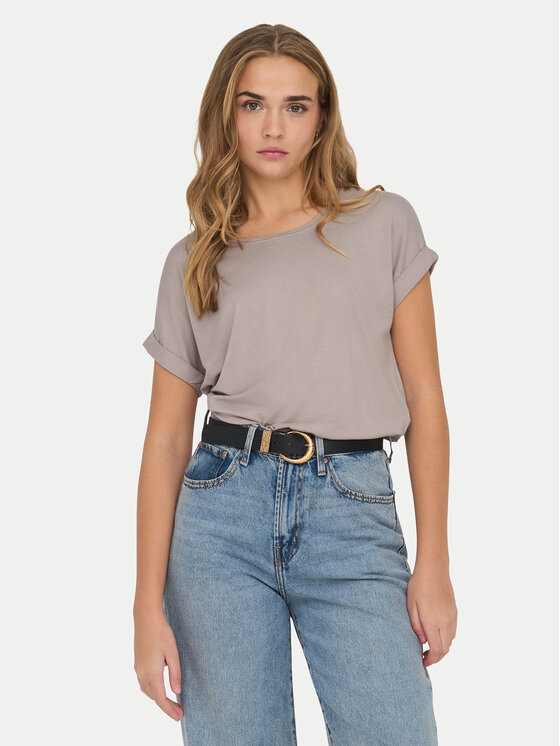 ONLY ONLY Camiseta Moster 15106662 Beis Loose Fit