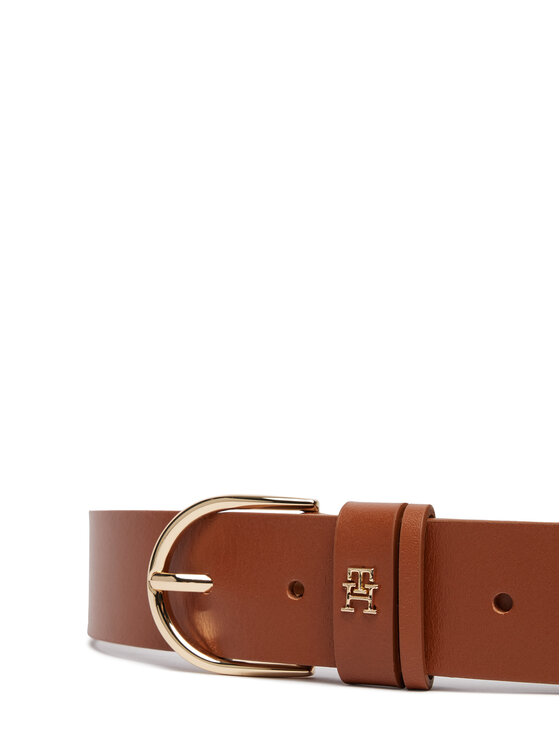 Tommy Hilfiger Cinturón para mujer Tommy Hilfiger Essential Effortless 3.5 AW0AW17757 Marrón