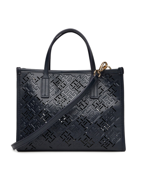 Tommy Hilfiger Ročna torba Tommy Hilfiger Th City Mini AW0AW17500 Mornarsko modra